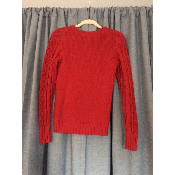 NWOT Old Navy red cable knit sweater - Picture 3 of 3